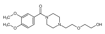 Piperazine, 1-(3,4-dimethoxybenzoyl)-4-[2-(2-hydroxyethoxy)ethyl]-_99153-67-0
