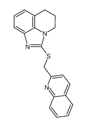 5,6-dihydro-2-(quinolin-2-ylmethylthio)-4H-imidazo[4,5,1-ij]quinoline_99153-92-1