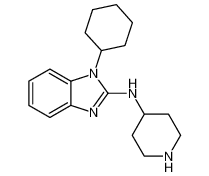 1-cyclohexyl-N-(piperidin-4-yl)-1H-benzo[d]imidazol-2-amine_99158-27-7