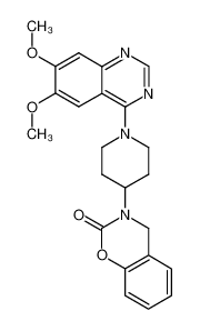 3-[1-(6,7-Dimethoxy-quinazolin-4-yl)-piperidin-4-yl]-3,4-dihydro-benzo[e][1,3]oxazin-2-one_99161-12-3