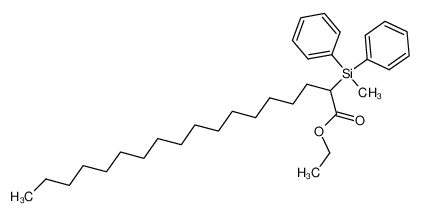 ethyl 2-(diphenylmethylsilyl)stearate_99165-46-5