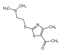 1-(2-((2-(dimethylamino)ethyl)thio)-4-methylthiazol-5-yl)ethan-1-one_99167-37-0
