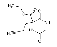 2-(2-cyano-ethyl)-3,6-dioxo-piperazine-2-carboxylic acid ethyl ester_99168-72-6