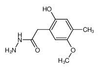 (2-hydroxy-5-methoxy-4-methyl-phenyl)-acetic acid hydrazide_99170-08-8