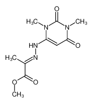 2-(1,3-dimethyl-2,6-dioxo-1,2,3,6-tetrahydro-pyrimidin-4-ylhydrazono)-propionic acid methyl ester_99171-79-6