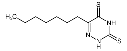 6-heptyl-2H-[1,2,4]triazine-3,5-dithione_99191-08-9