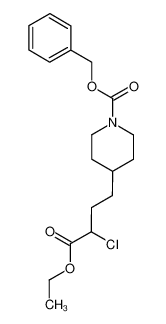 ethyl 4-(1-benzyloxycarbonyl-4-piperidyl)-2-chlorobutyrate_99198-78-4