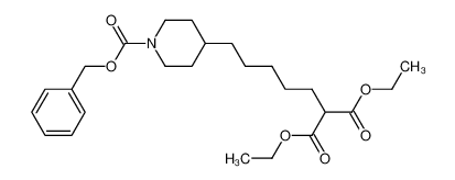 ethyl 7-(1-benzyloxycarbonyl-4-piperidyl)-2-ethoxycarbonylheptanoate_99198-92-2