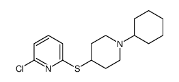 Pyridine, 2-chloro-6-[(1-cyclohexyl-4-piperidinyl)thio]-_99202-06-9