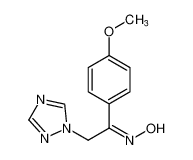 Ethanone, 1-(4-methoxyphenyl)-2-(1H-1,2,4-triazol-1-yl)-, oxime, (E)-_99205-97-7