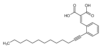 2-(2-(tridec-1-yn-1-yl)benzylidene)malonic acid_99209-47-9