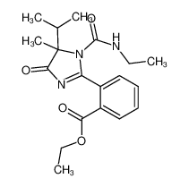 2-(2-ethoxycarbonylphenyl)-1-N-ethylcarbamoyl-5-isopropyl-5-methyl-4-oxo-2-imidazoline_99220-31-2