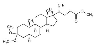 methyl 3,3-dimethoxy-5α-chol-7-en-24-oate_99220-78-7