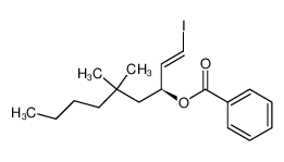 Benzoic acid (S)-1-((E)-2-iodo-vinyl)-3,3-dimethyl-heptyl ester_99223-10-6