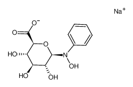 sodium 1-deoxy-1-(N-hydroxyanilino)-β-D-glucopyranuronate_99226-44-5