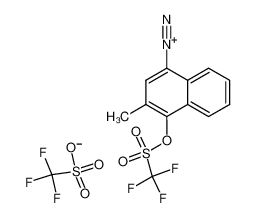 3-Methyl-4-(trifluormethylsulfonyloxy)-1-naphthalindiazonium-trifluormethansulfonat_99229-91-1