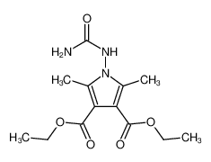 2,5-dimethyl-1-ureido-pyrrole-3,4-dicarboxylic acid diethyl ester_99233-82-6