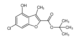 tert-butyl 6-chloro-4-hydroxy-3-methylbenzofuran-2-carboxylate_99244-84-5