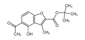 5-Acetyl-4-hydroxy-3-methyl-benzofuran-2-carboxylic acid tert-butyl ester_99245-36-0