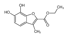 6,7-dihydroxy-3-methyl-benzofuran-2-carboxylic acid ethyl ester_99246-74-9