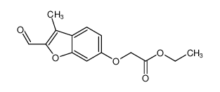 Acetic acid, [(2-formyl-3-methyl-6-benzofuranyl)oxy]-, ethyl ester_99246-75-0
