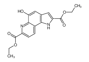 diethyl 5-hydroxy-1H-pyrrolo(2,3-f)quinoline-2,7-dicarboxylate_99248-72-3