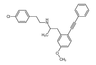 [2-(4-Chloro-phenyl)-ethyl]-[2-(5-methoxy-2-phenylethynyl-phenyl)-1-methyl-ethyl]-amine_99256-15-2