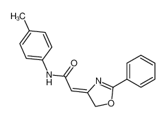 Z-2-phenyl-4-(p-tolylcarbamoyl)methylene-2-oxazoline_99258-97-6