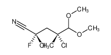 Pentanenitrile, 2,4-dichloro-2-fluoro-5,5-dimethoxy-4-methyl-, (R*,R*)-_99268-33-4
