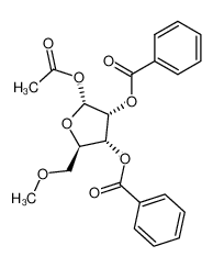 (2R,3R,4R,5R)-2-acetoxy-5-(methoxymethyl)tetrahydrofuran-3,4-diyl dibenzoate_99271-95-1