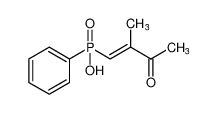 (E)-(2-methyl-3-oxobut-1-en-1-yl)(phenyl)phosphinic acid_99282-10-7