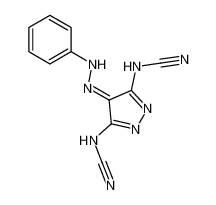 N,N'-(4-(2-phenylhydrazineylidene)-4H-pyrazole-3,5-diyl)dicyanamide_99285-53-7