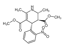 (2R,3S,4R)-2,6-Dimethyl-4-(2-nitro-phenyl)-1,2,3,4-tetrahydro-pyridine-3,5-dicarboxylic acid dimethyl ester_99286-81-4