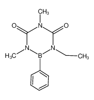 1,5-dimethyl-2-phenyl-3-ethyl-1,3,5-triaza-2-boracyclohexa-4,6-dione_99286-93-8