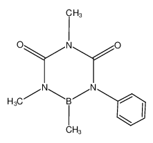 1,2,5-trimethyl-3-phenyl-1,3,5-triaza-2-boracyclohexa-4,6-dione_99286-95-0