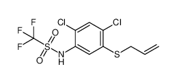 N-(5-(allylthio)-2,4-dichlorophenyl)-1,1,1-trifluoromethanesulfonamide_99292-19-0