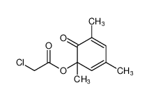 Acetic acid, chloro-, 1,3,5-trimethyl-6-oxo-2,4-cyclohexadien-1-yl ester_99293-71-7