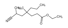 6-Cyano-4,6-dimethyl-4-propyl-hexanoic acid ethyl ester_99307-78-5