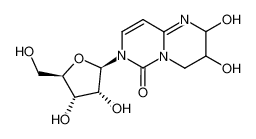 7-((2R,3R,4S,5R)-3,4-Dihydroxy-5-hydroxymethyl-tetrahydro-furan-2-yl)-2,3-dihydroxy-2,3,4,7-tetrahydro-pyrimido[1,6-a]pyrimidin-6-one_99310-30-2