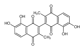 7,7',8,8'-Tetrahydroxy-3,3'-dimethyl-2,2'-binaphthyl-1,4:1'4'-dichinon_99316-48-0