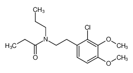 Propanamide, N-[2-(2-chloro-3,4-dimethoxyphenyl)ethyl]-N-propyl-_99318-60-2