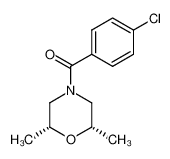 4-(p-chlorobenzoyl)-cis-2,6-dimethylmorpholine_99325-92-5