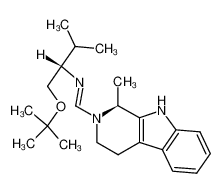 ((S)-1-tert-Butoxymethyl-2-methyl-propyl)-[1-((S)-1-methyl-1,3,4,9-tetrahydro-β-carbolin-2-yl)-meth-(E)-ylidene]-amine_99329-10-9