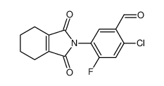 2-chloro-5-(1,3-dioxo-1,3,4,5,6,7-hexahydro-2H-isoindol-2-yl)-4-fluorobenzaldehyde_99329-78-9
