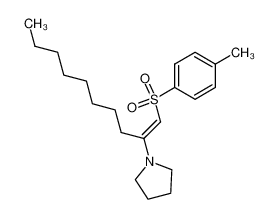 1-{1-[1-(Toluene-4-sulfonyl)-meth-(E)-ylidene]-nonyl}-pyrrolidine_99354-40-2
