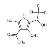 1-[2,4-dimethyl-5-(2,2,2-trichloro-1-hydroxy-ethyl)-pyrrol-3-yl]-ethanone_99360-53-9