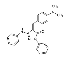 (Z)-4-(4-(dimethylamino)benzylidene)-2-phenyl-5-(phenylamino)-2,4-dihydro-3H-pyrazol-3-one_99365-95-4