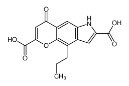 Pyrano[2,3-f]indole-2,6-dicarboxylic acid, 1,8-dihydro-8-oxo-4-propyl-_99369-86-5