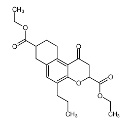 diethyl 1-oxo-5-propyl-2,3,7,8,9,10-hexahydro-1H-benzo[f]chromene-3,8-dicarboxylate_99370-24-8