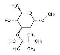 Methyl-3-O-((tert-butyl)(dimethyl)silyl)-2,6-didesoxy-α-D-arabino-hexopyranosid_99371-23-0